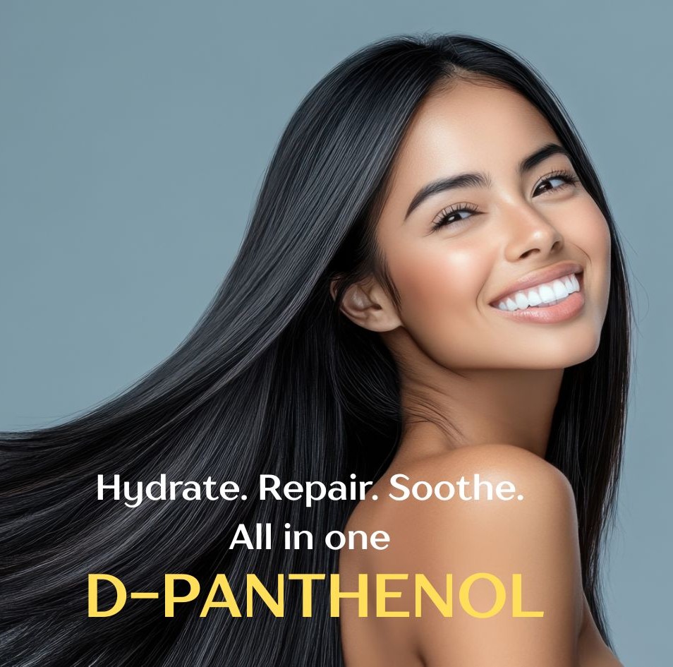 D-Panthenol (Pro Vitamin B5) สารเพิ่มความชุ่มชื้นยอดนิยมสำหรับสกินแคร์และแฮร์แคร์